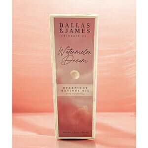 DALLAS & JAMES Watermelon Dream Overnight Retinol Oil 1 Fl Oz SEALED ~ Exp 8/28